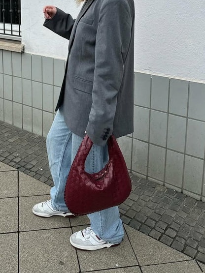 Eliseo | Borsa a Spalla Intrecciata Morbida per Tutti i Giorni