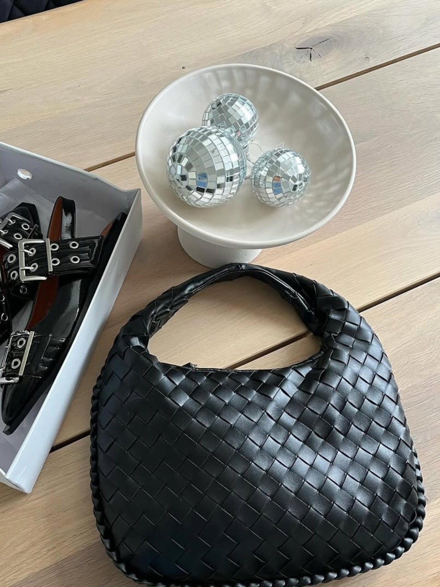 Eliseo | Borsa a Spalla Intrecciata Morbida per Tutti i Giorni