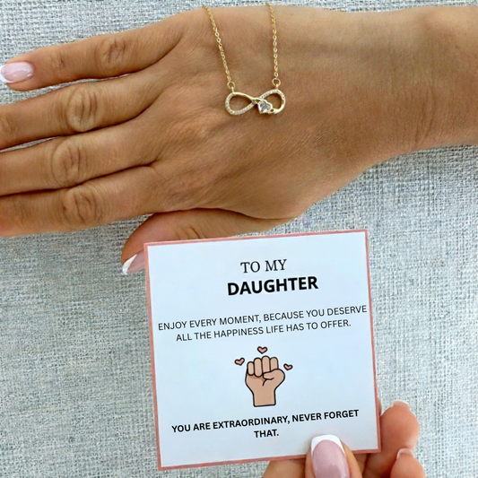 Alla mia figlia - Collana portafortuna