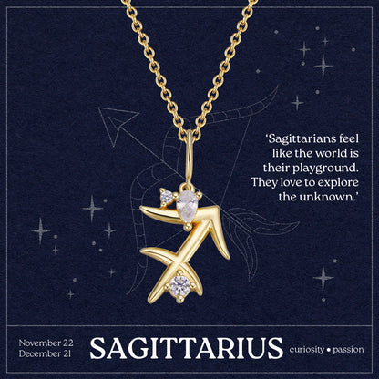Sagittarius Zodiac Necklace