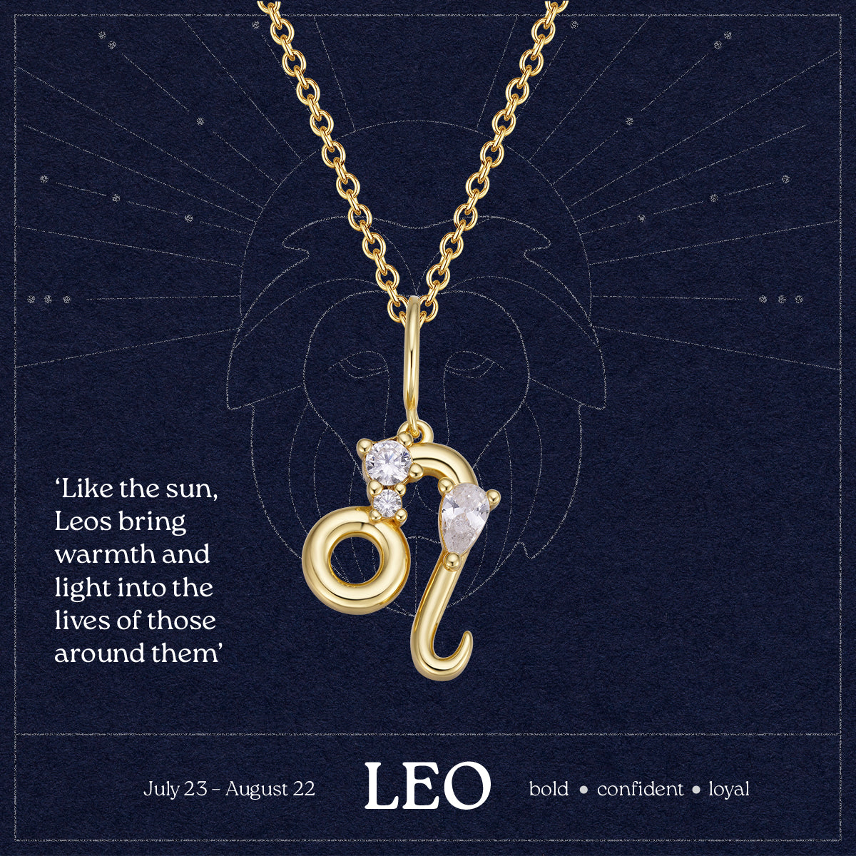 Leo Zodiac Necklace