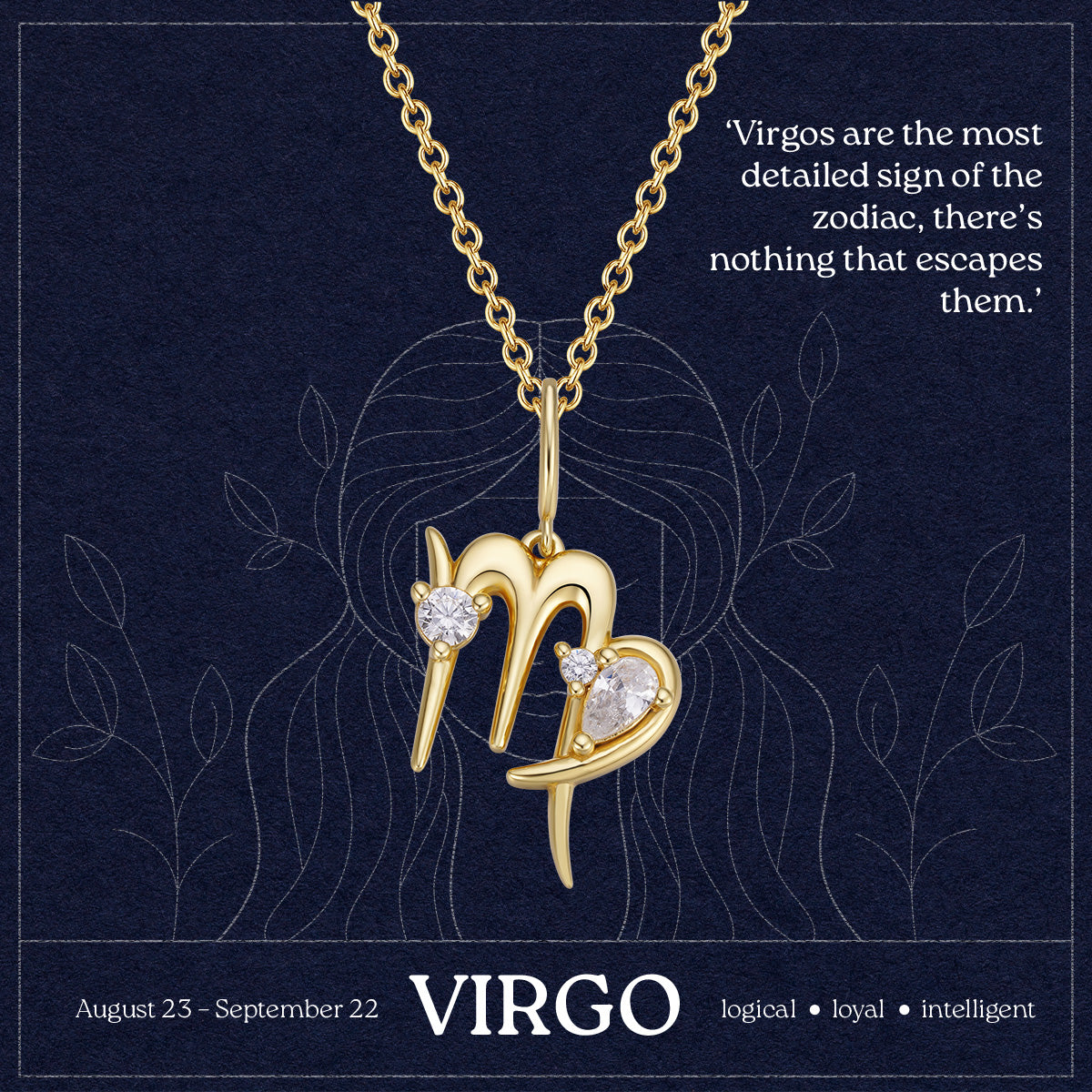 Virgo Zodiac Necklace