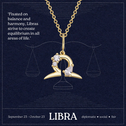 Libra Zodiac Necklace
