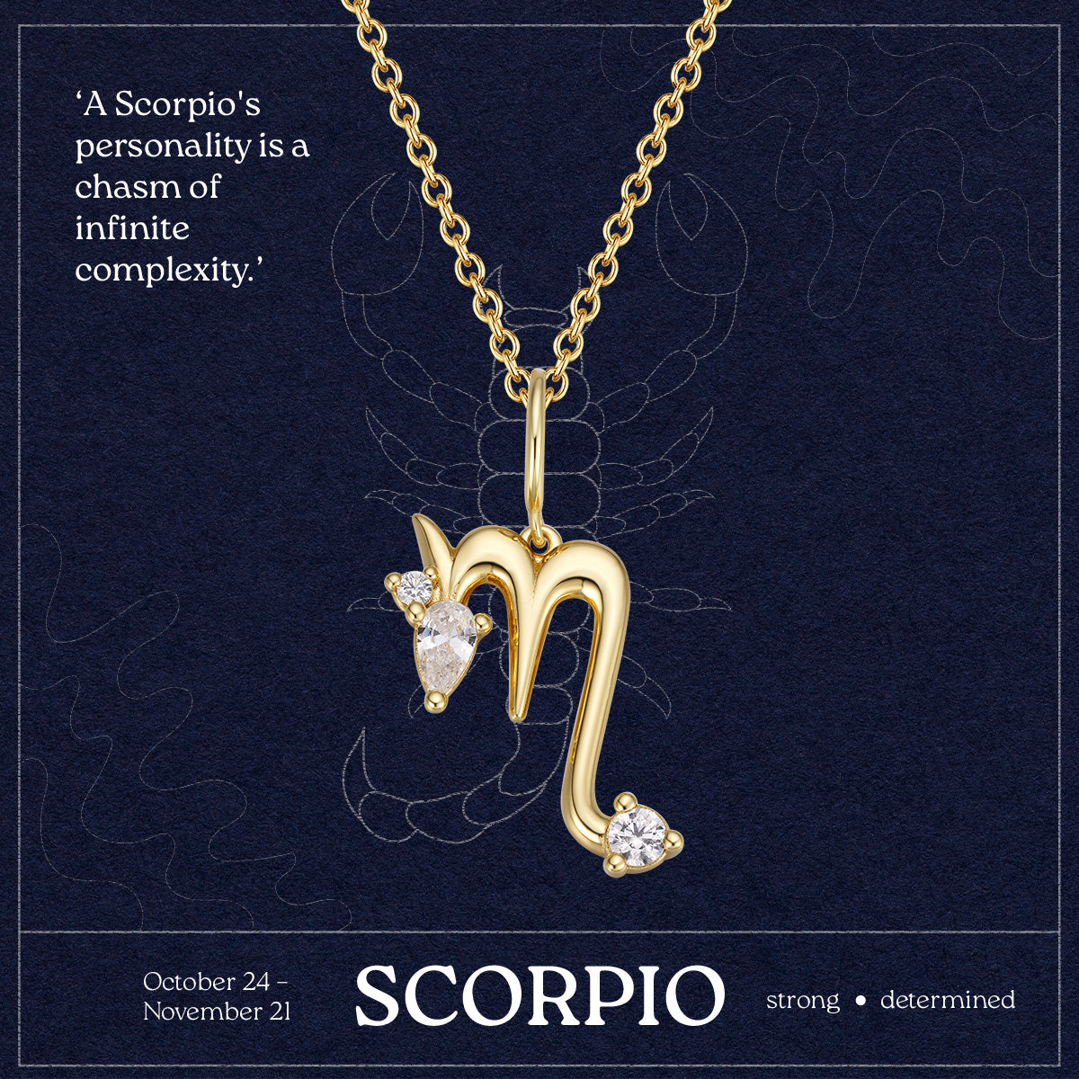 Scorpio Zodiac Necklace