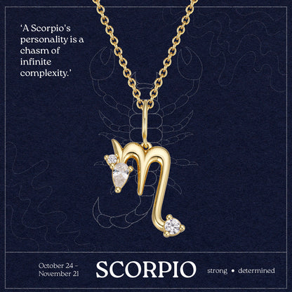 Scorpio Zodiac Necklace