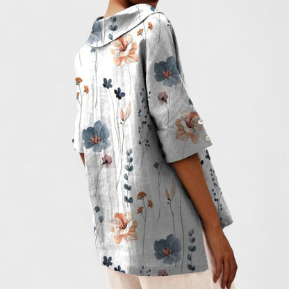 Andrea - Elegante top con scollo a V 