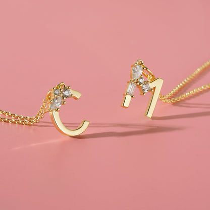 Initial Necklace – Gold