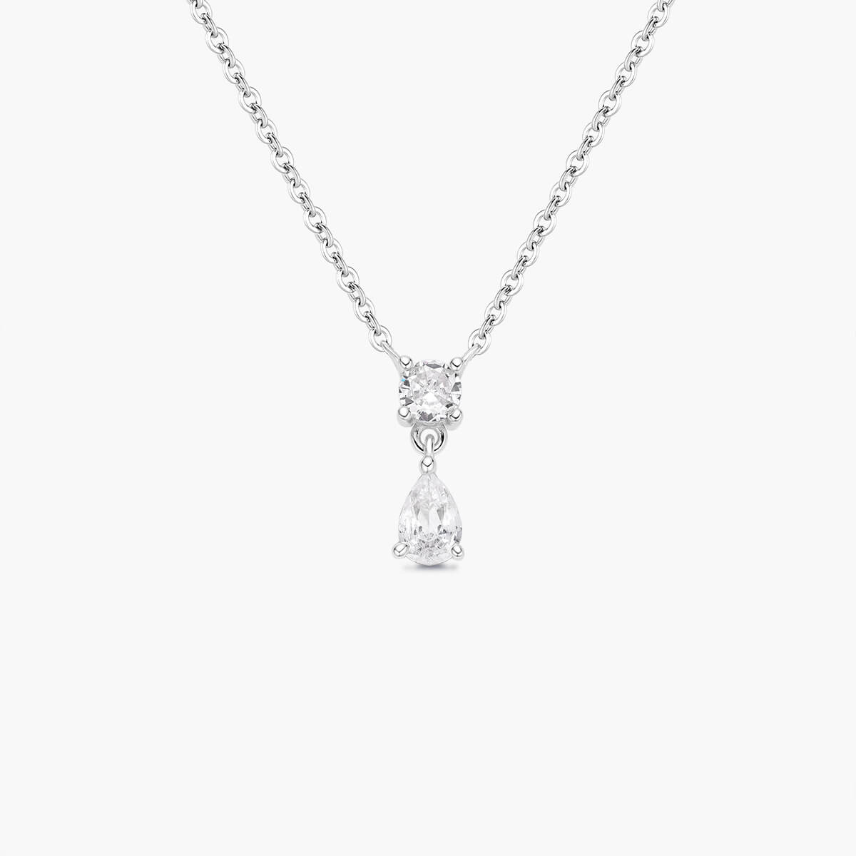 Round & Pear Drop Necklace