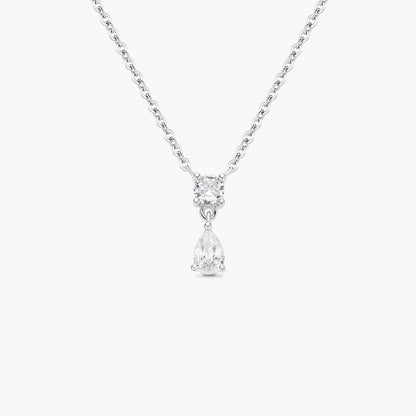 Round & Pear Drop Necklace