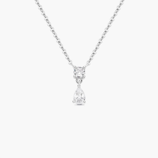 Round & Pear Drop Necklace