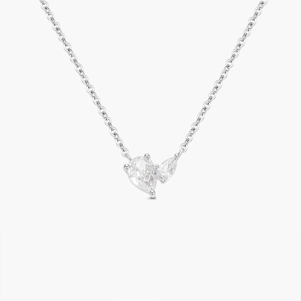 Double Pear Drop Necklace