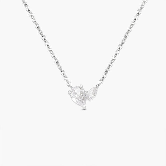 Double Pear Drop Necklace
