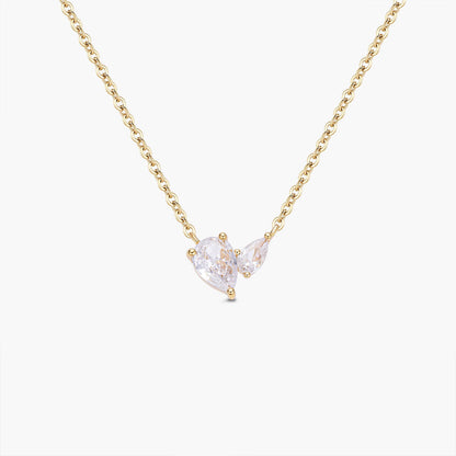 Double Pear Drop Necklace