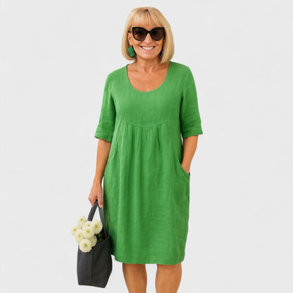 Marley - Abito tascabile in lino per tutti i giorni