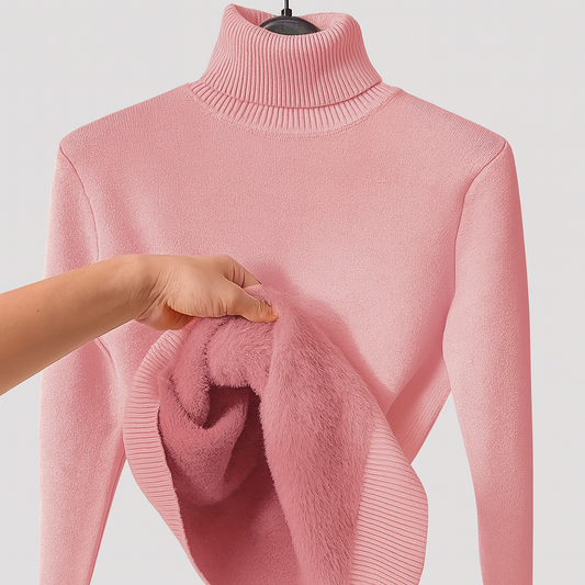 Zoe - Maglione con Collo Alto Morbido