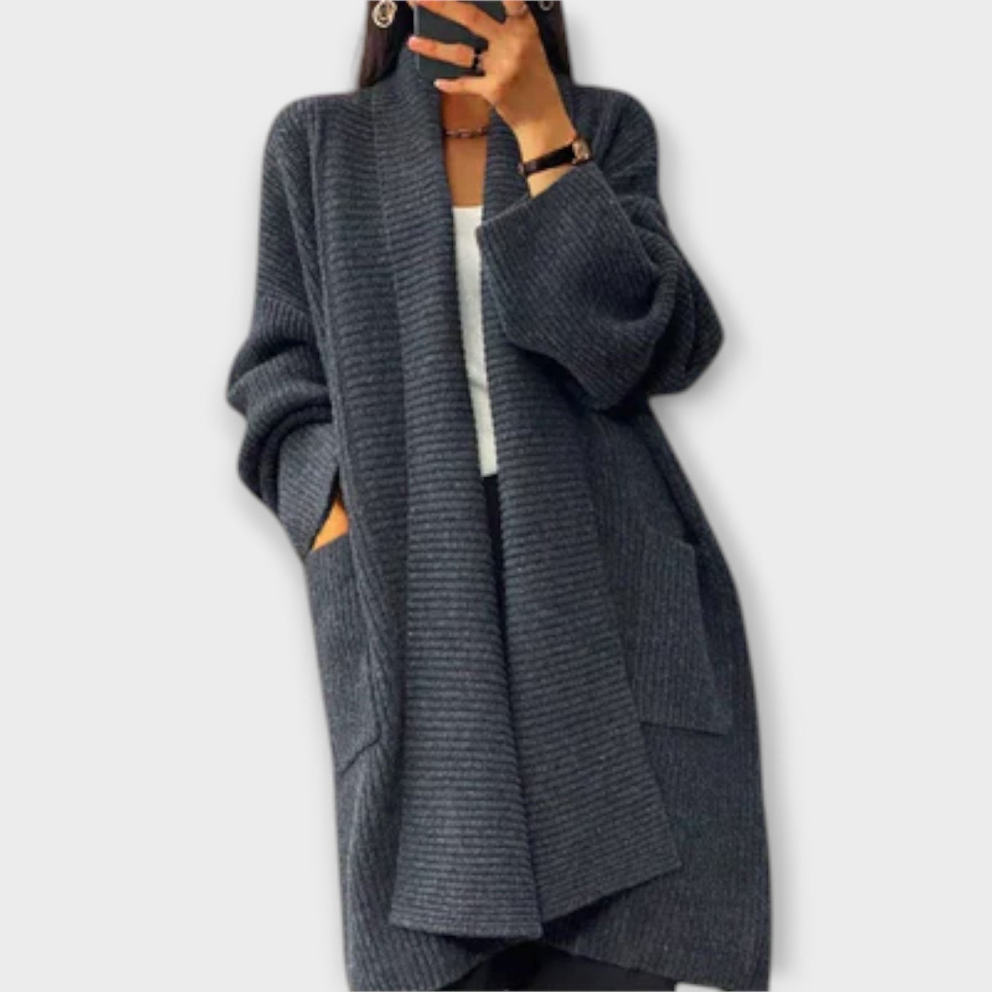 Eufemia - Cardigan Lungo in Maglia