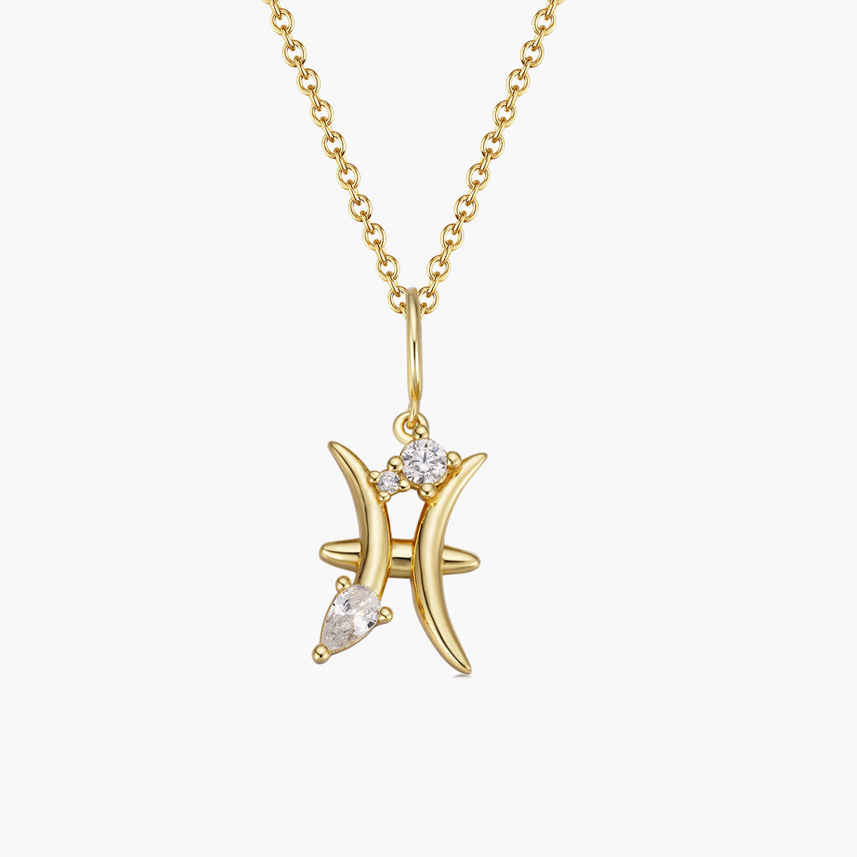 Pisces Zodiac Necklace