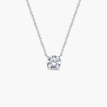 Round Solitaire Necklace (6.5 mm)