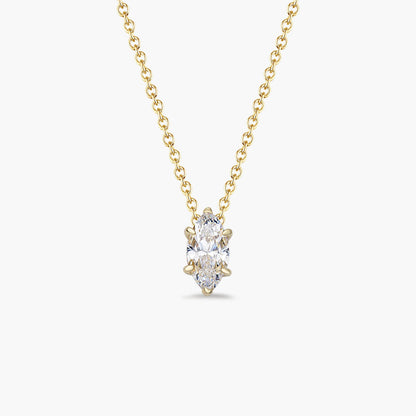 Marquise Solitaire Necklace