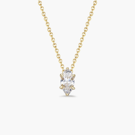 Marquise Solitaire Necklace