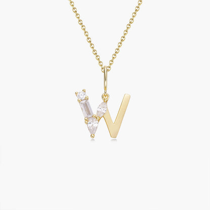Initial Necklace – Gold