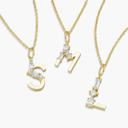 Initial Necklace – Gold