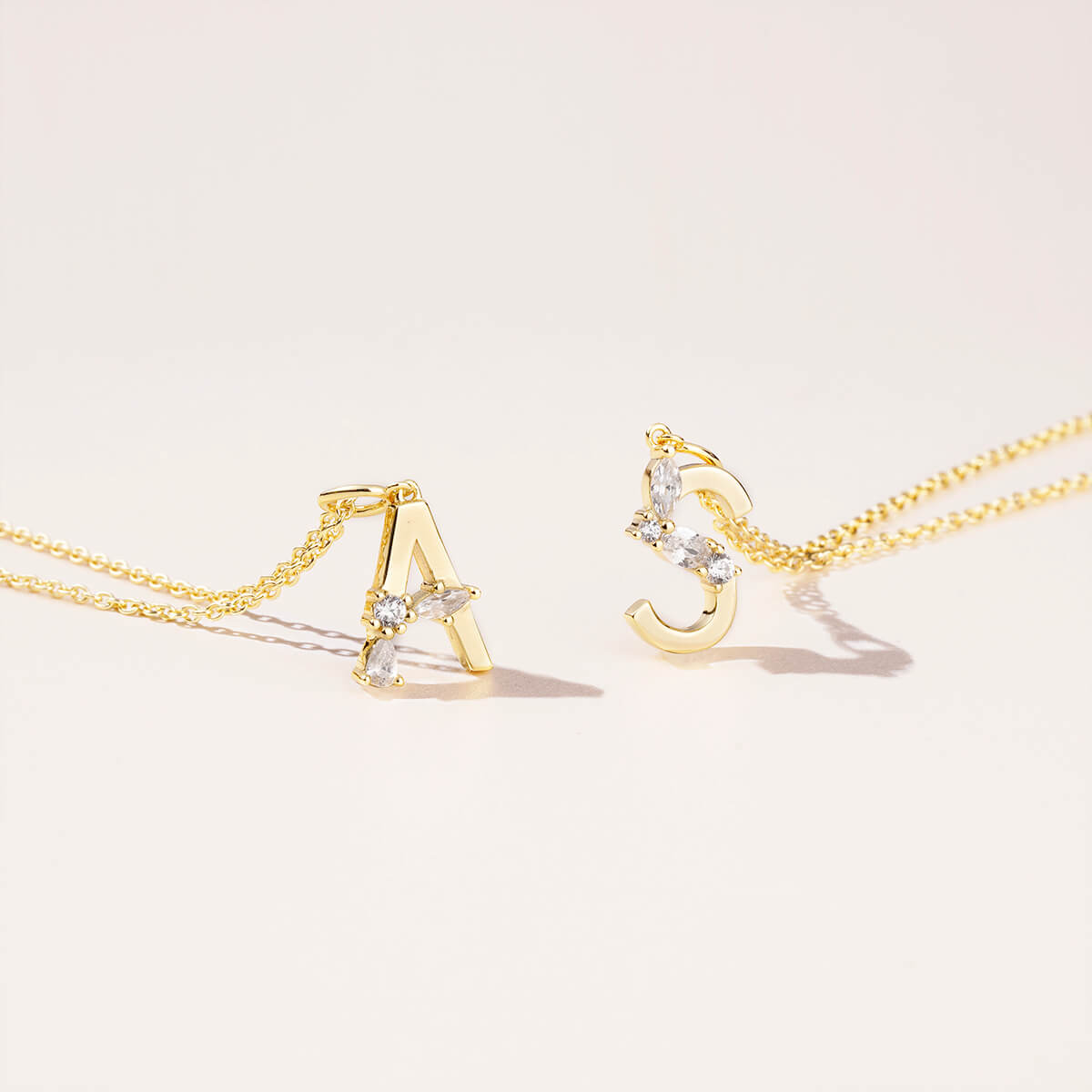 Initial Necklace – Gold