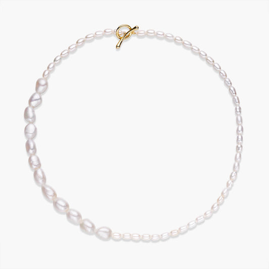 Asymmetric Pearl Choker