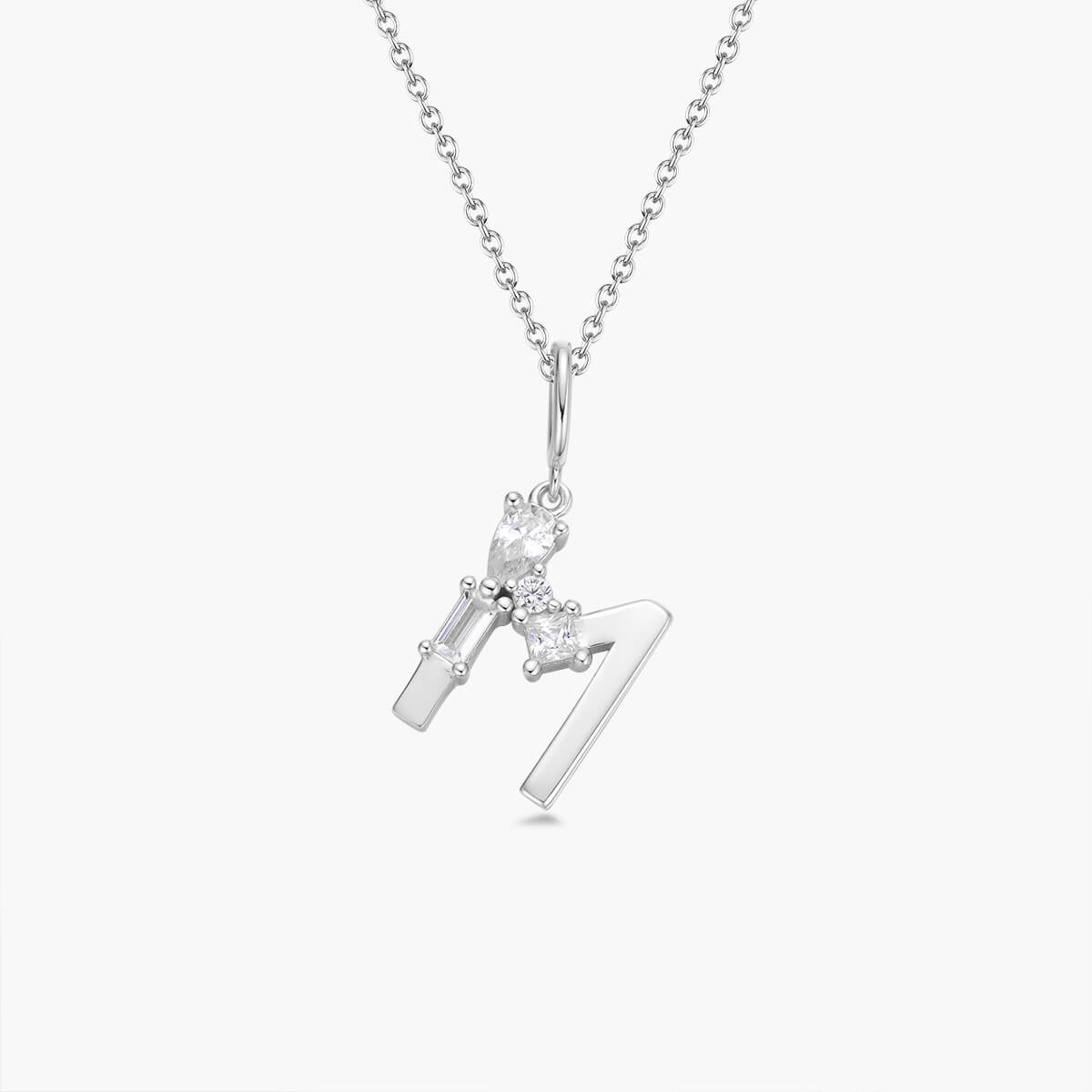Initial Necklace – Silver