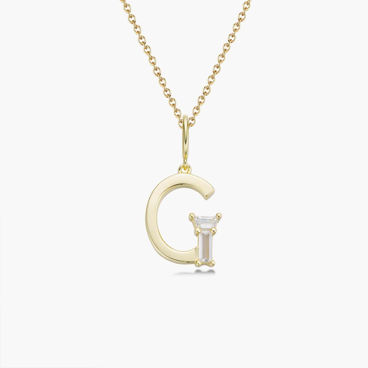 Initial Necklace – Gold