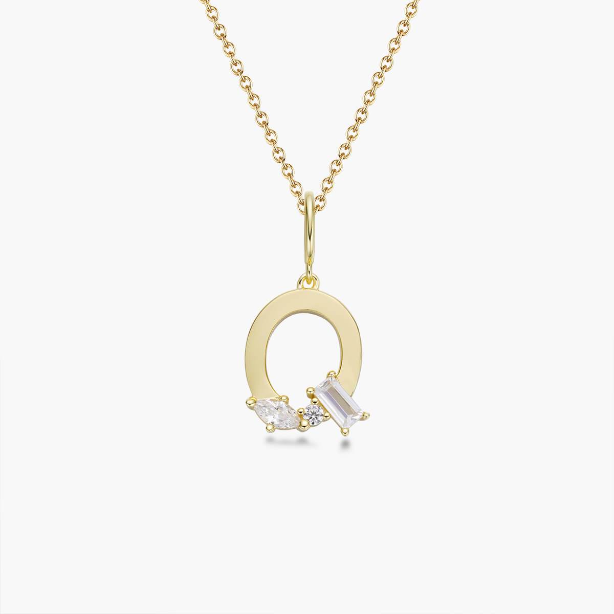 Initial Necklace – Gold