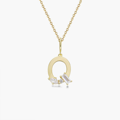 Initial Necklace – Gold