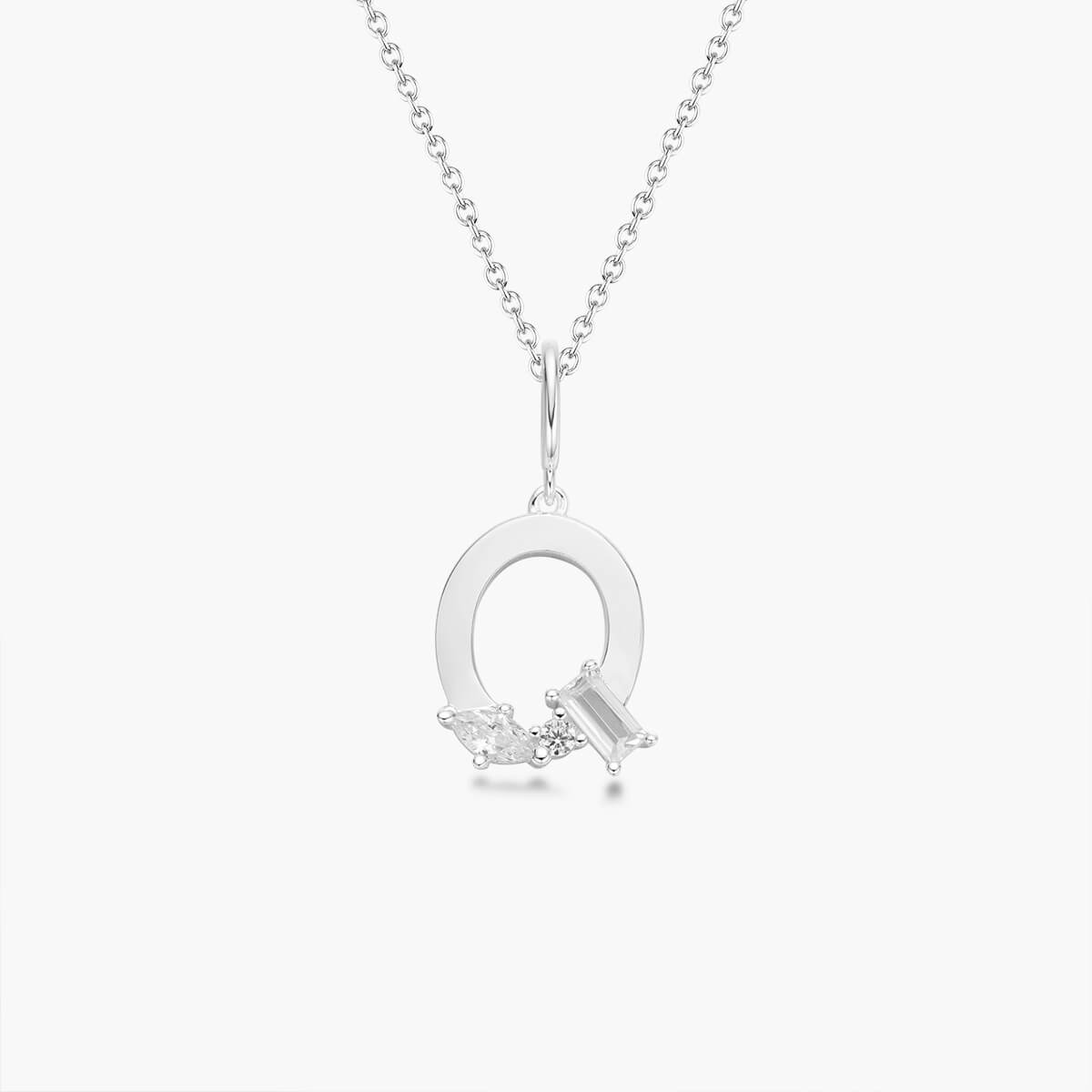 Initial Necklace – Silver