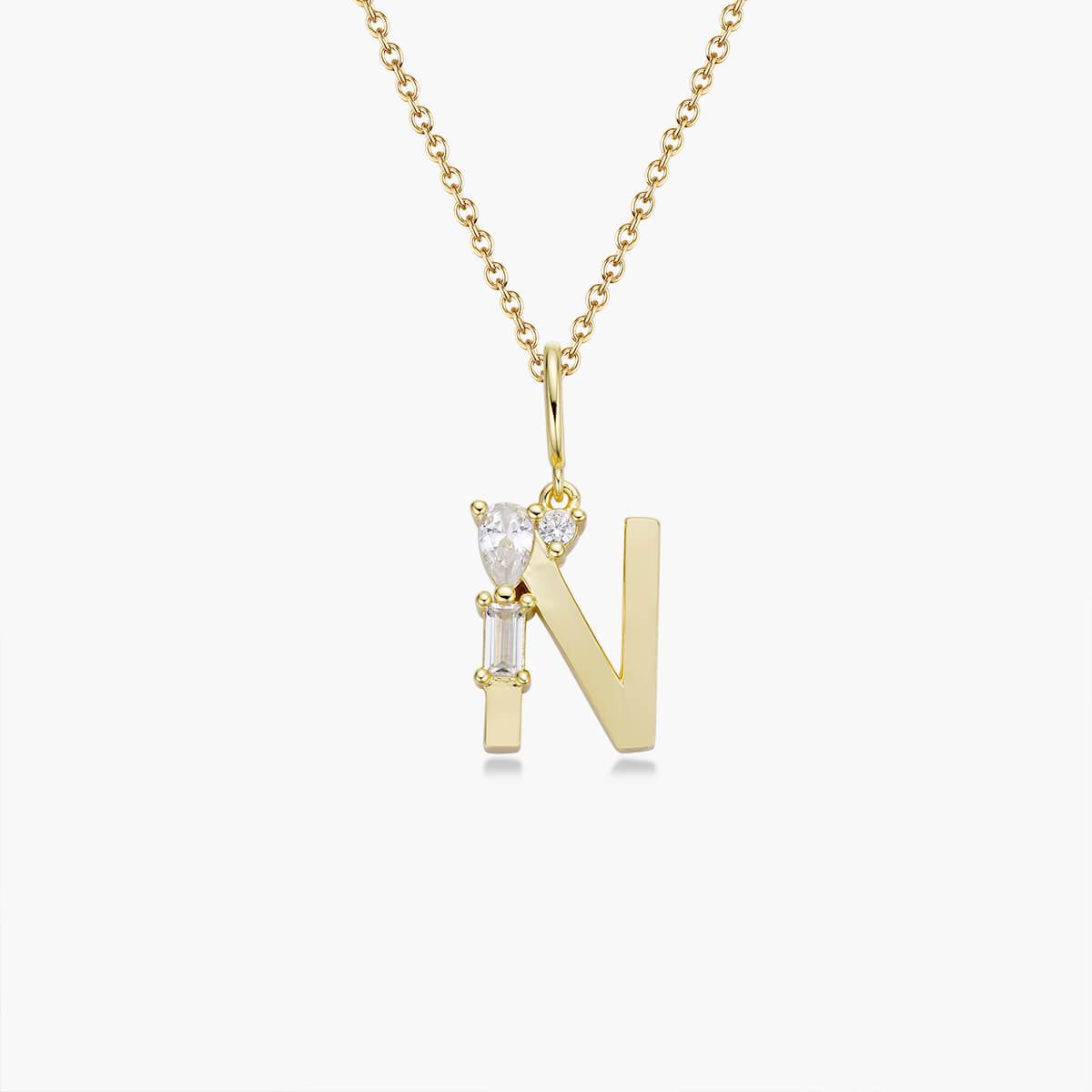 Initial Necklace – Gold