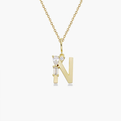 Initial Necklace – Gold