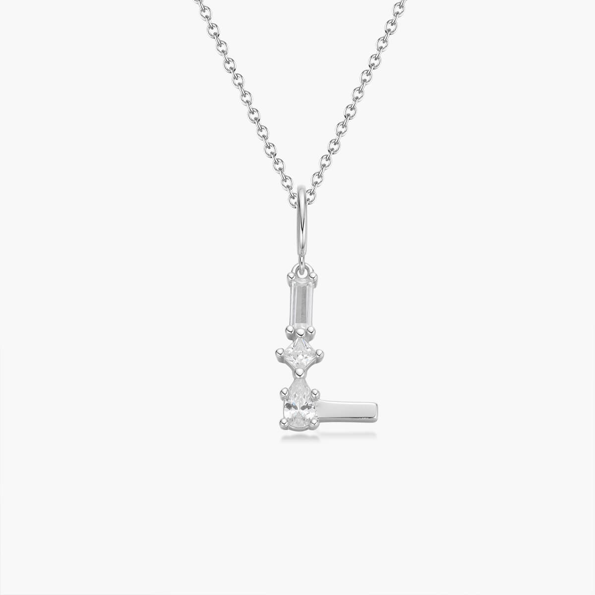Initial Necklace – Silver