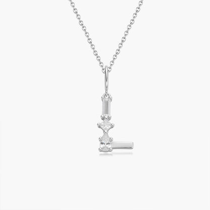 Initial Necklace – Silver