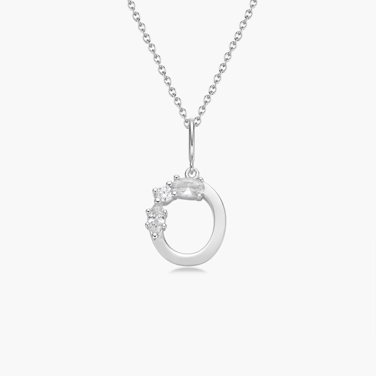 Initial Necklace – Silver