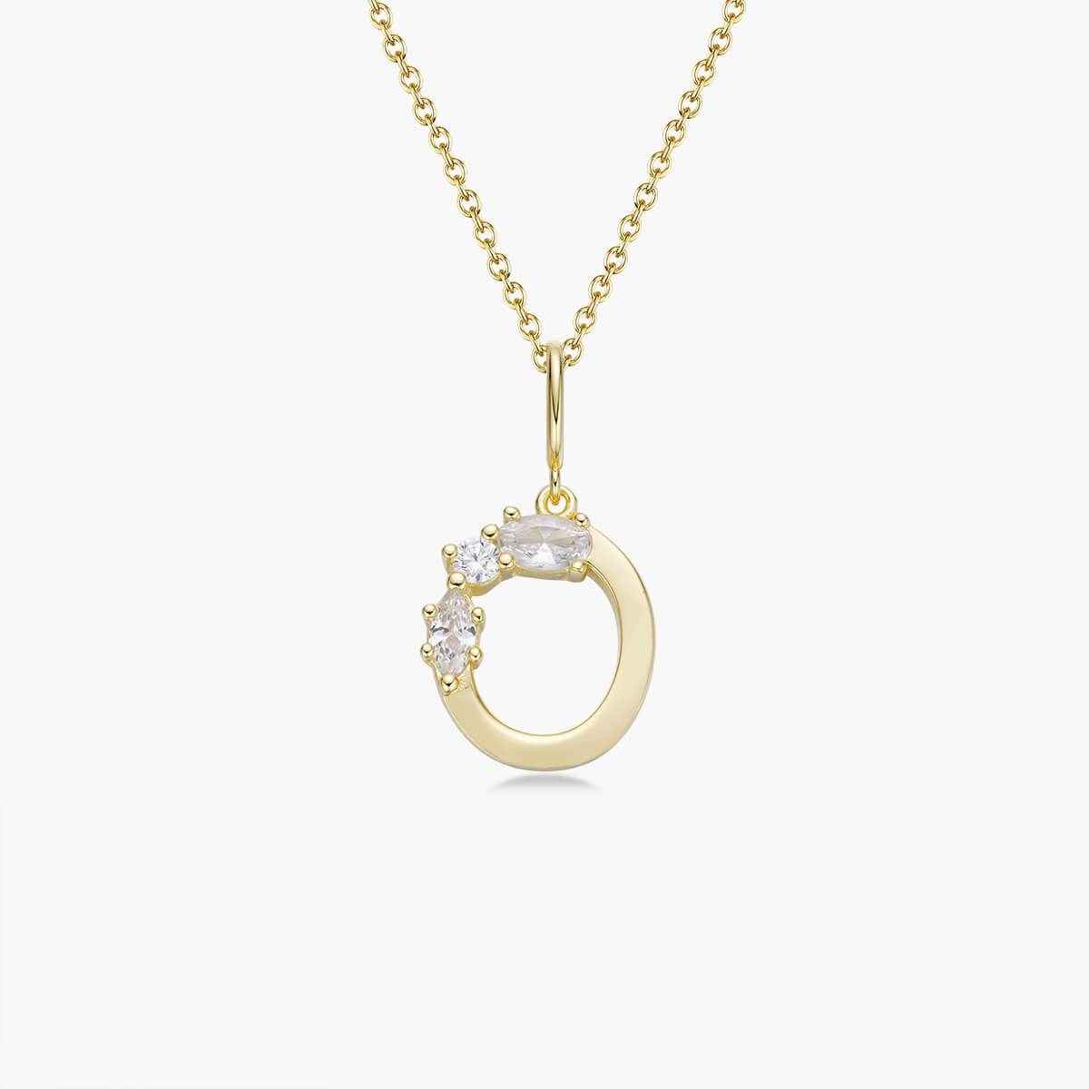 Initial Necklace – Gold