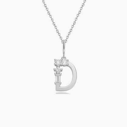 Initial Necklace – Silver