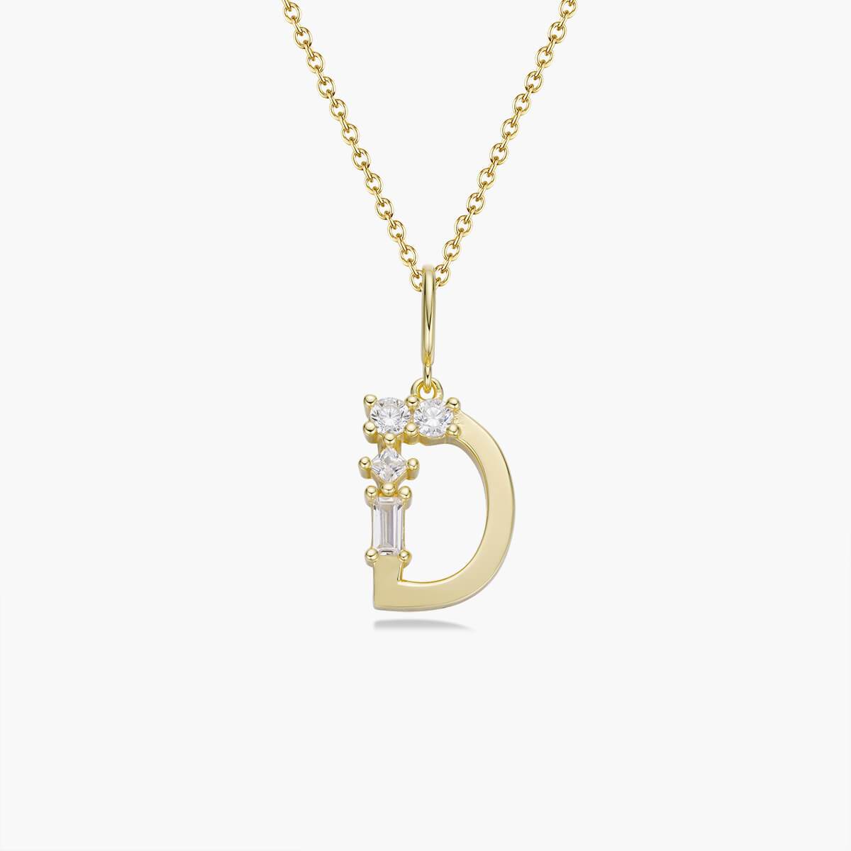 Initial Necklace – Gold