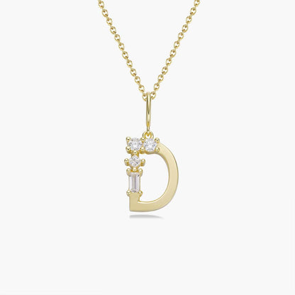 Initial Necklace – Gold