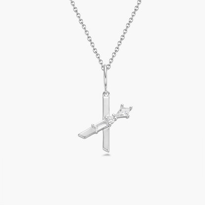 Initial Necklace – Silver