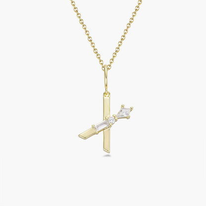 Initial Necklace – Gold