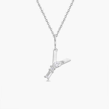 Initial Necklace – Silver