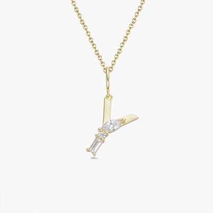 Initial Necklace – Gold