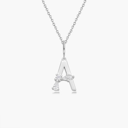 Initial Necklace – Silver
