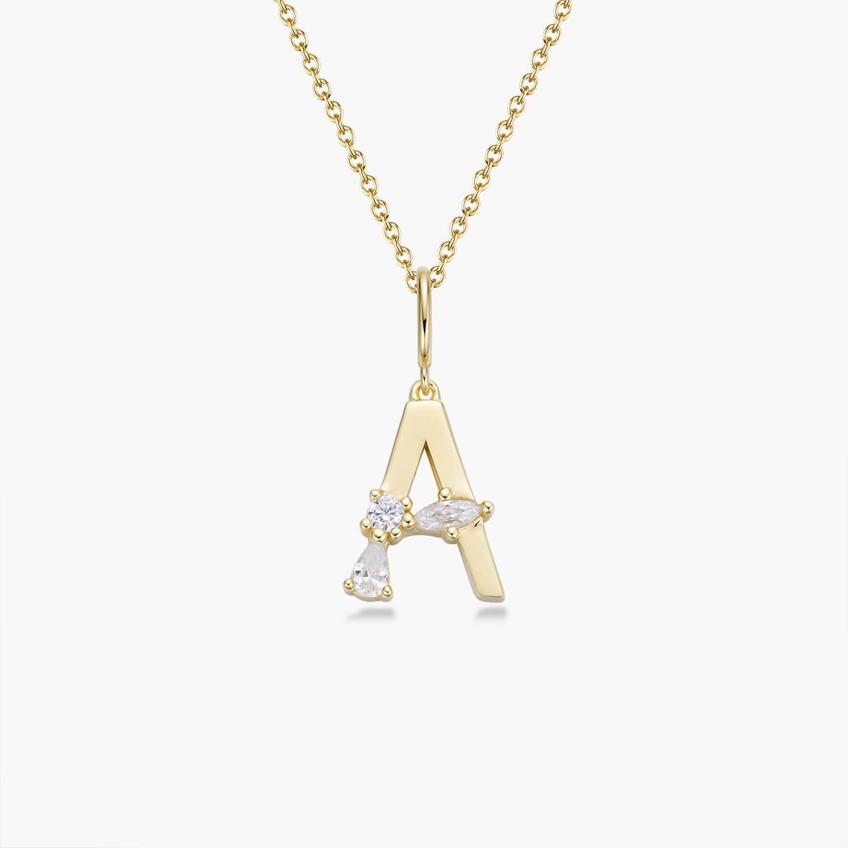 Initial Necklace – Gold