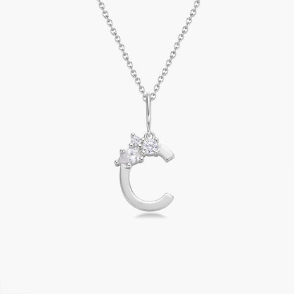 Initial Necklace – Silver