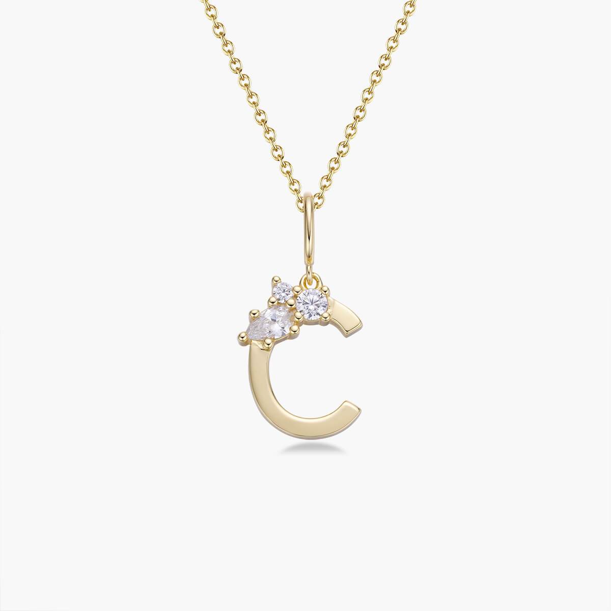 Initial Necklace – Gold